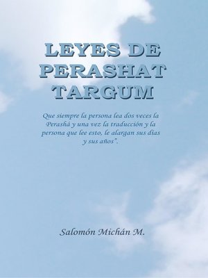 cover image of Leyes de Perashat Targum
